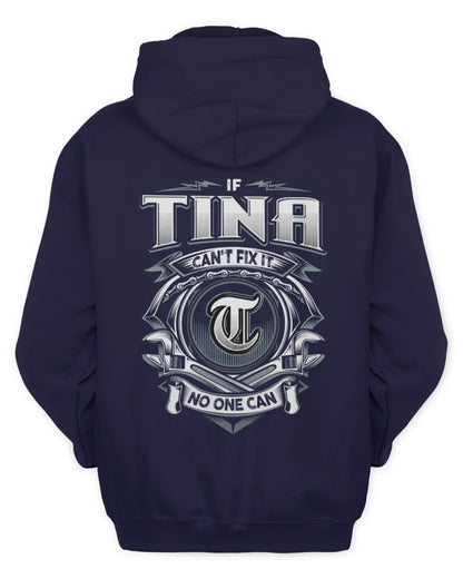 TINA AP81-K4-626 - Personalized Ahmed Quote Apparel “If Ahmed Can't Fix It, No One Can” - Unisex Hoodie - Navy