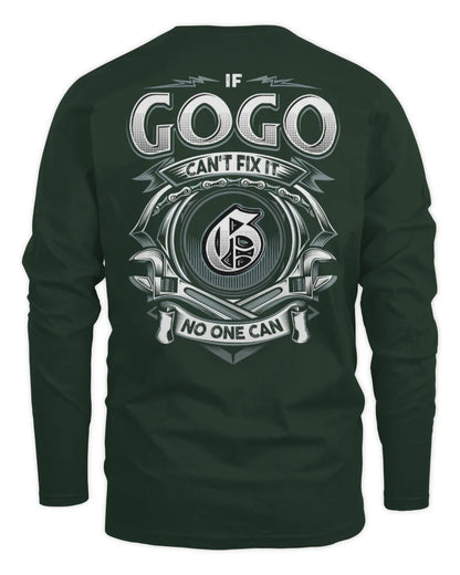 GOGO AP81-K4-626 - Personalized Ahmed Quote Apparel “If Ahmed Can't Fix It, No One Can” - Men's Long Sleeved T-Shirt - Forest Green