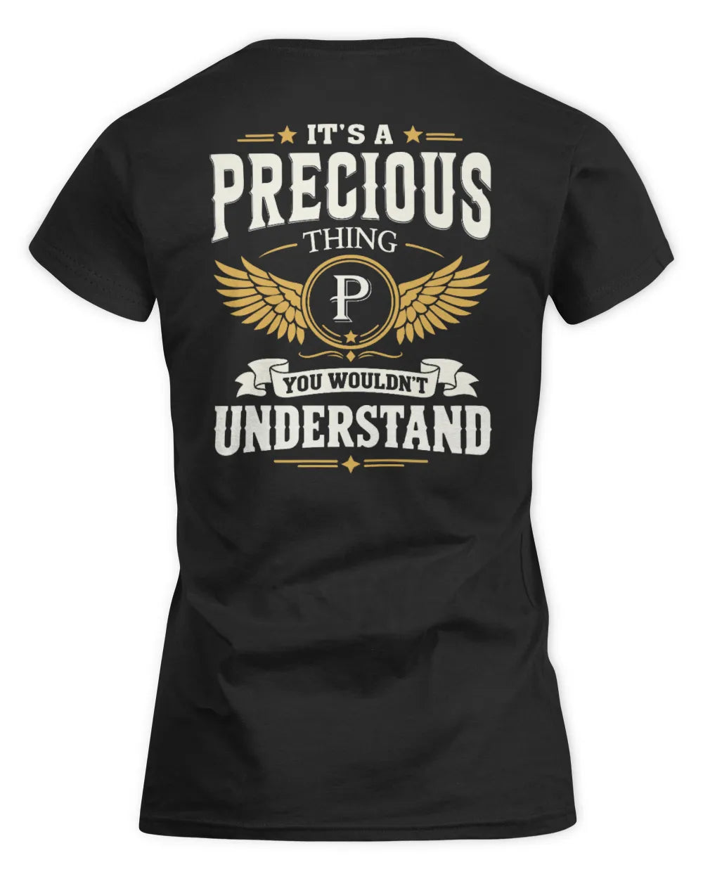 PRECIOUS KT06-M008 It’s a [NAME] Thing – You Wouldn’t Understand | Personalized Vintage T-Shirt - Women's Standard T-Shirt - Black