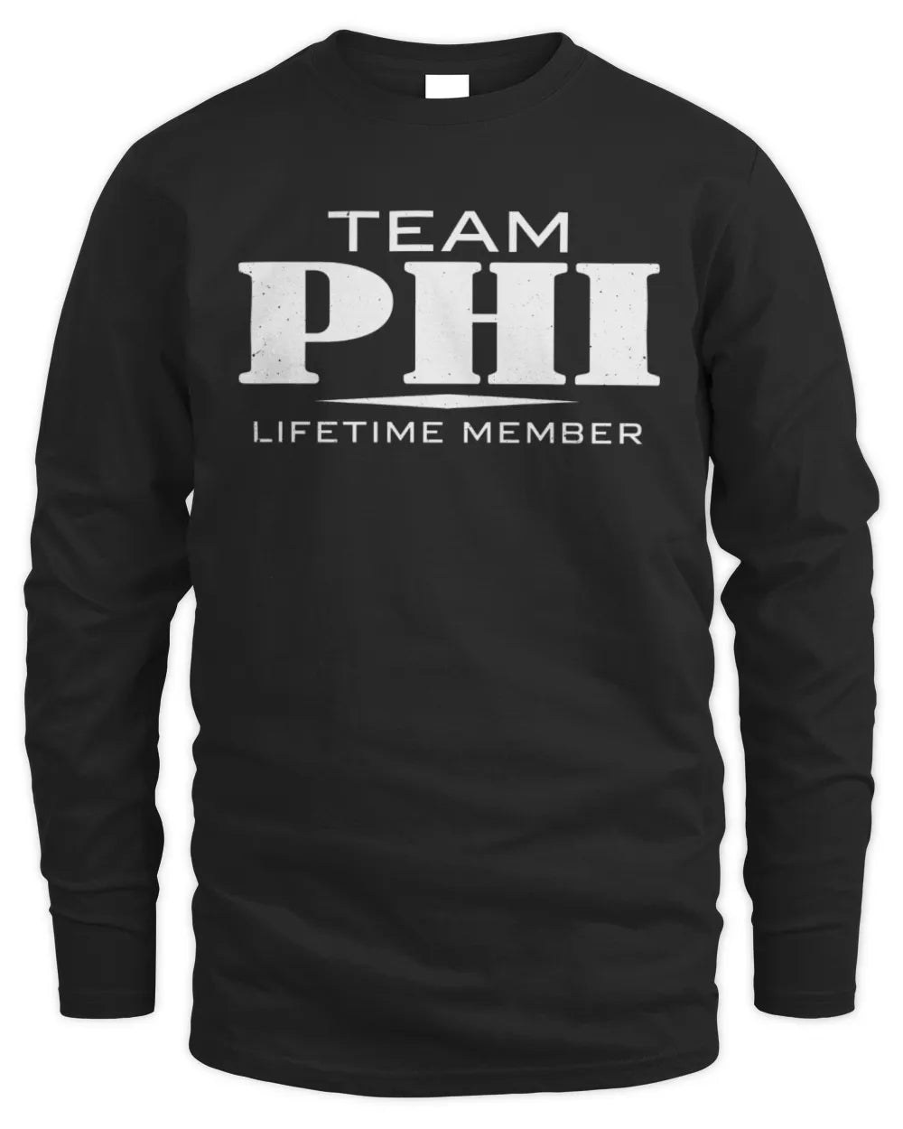 PHI BL62-K4-128 - Personalized “Team AARON Lifetime Member” - Men's Long Sleeved T-Shirt - Black