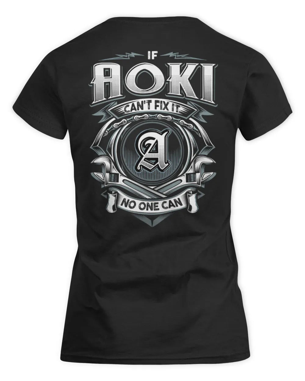 AOKI AP81-K4-626 - Personalized Ahmed Quote Apparel “If Ahmed Can't Fix It, No One Can” - Women's Standard T-Shirt - Black