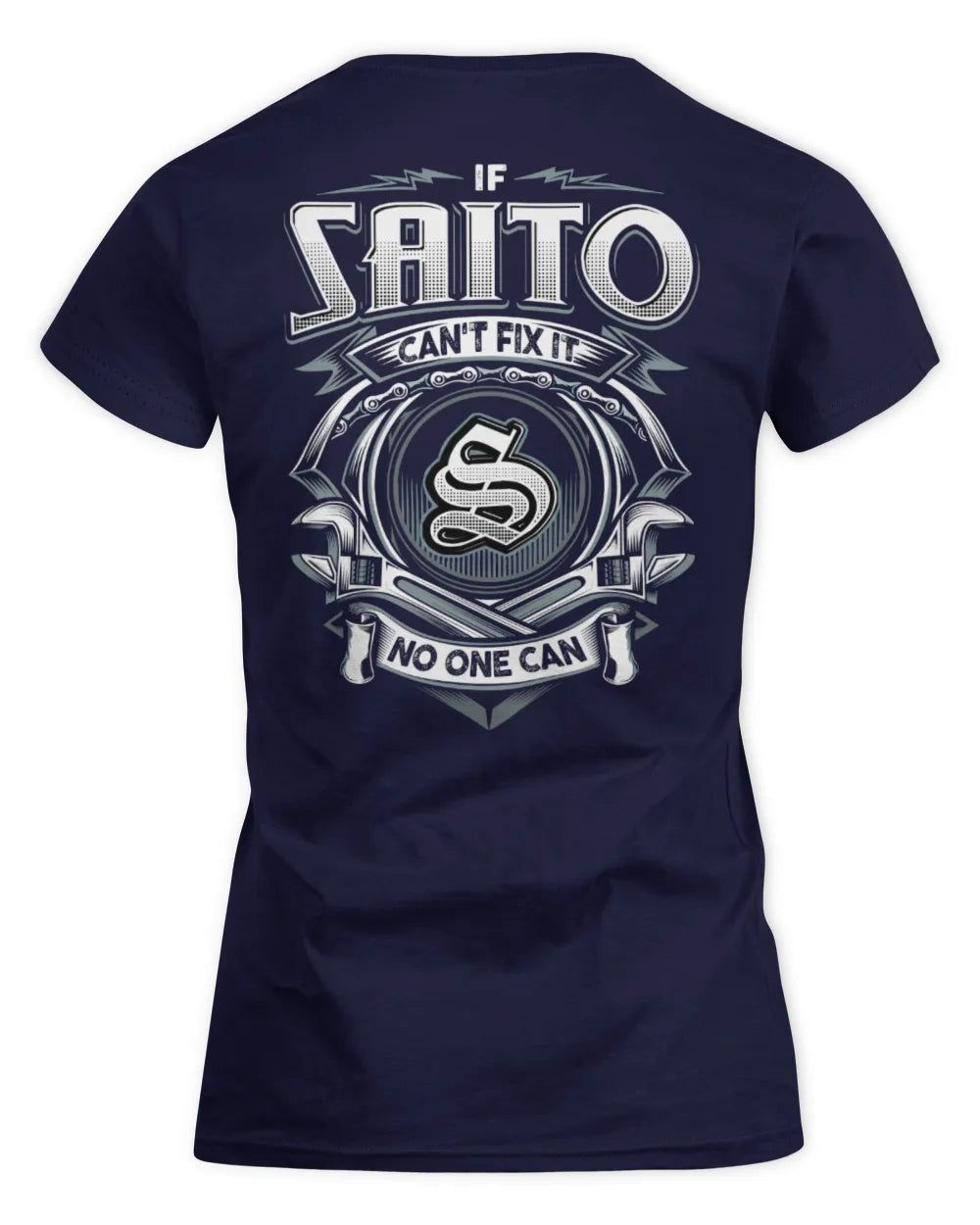 SAITO AP81-K4-626 - Personalized Ahmed Quote Apparel “If Ahmed Can't Fix It, No One Can” - Women's Standard T-Shirt - Navy