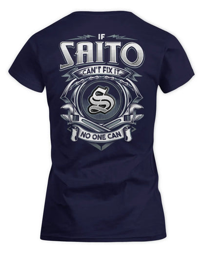 SAITO AP81-K4-626 - Personalized Ahmed Quote Apparel “If Ahmed Can't Fix It, No One Can” - Women's Standard T-Shirt - Navy