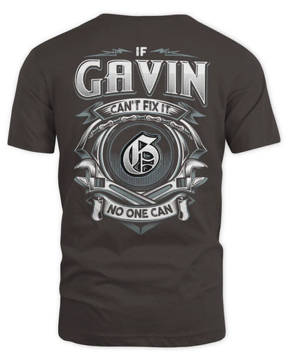 GAVIN AP81-K4-626 - Personalized Ahmed Quote Apparel “If Ahmed Can't Fix It, No One Can” - Unisex Standard T-Shirt - Dark Chocolate