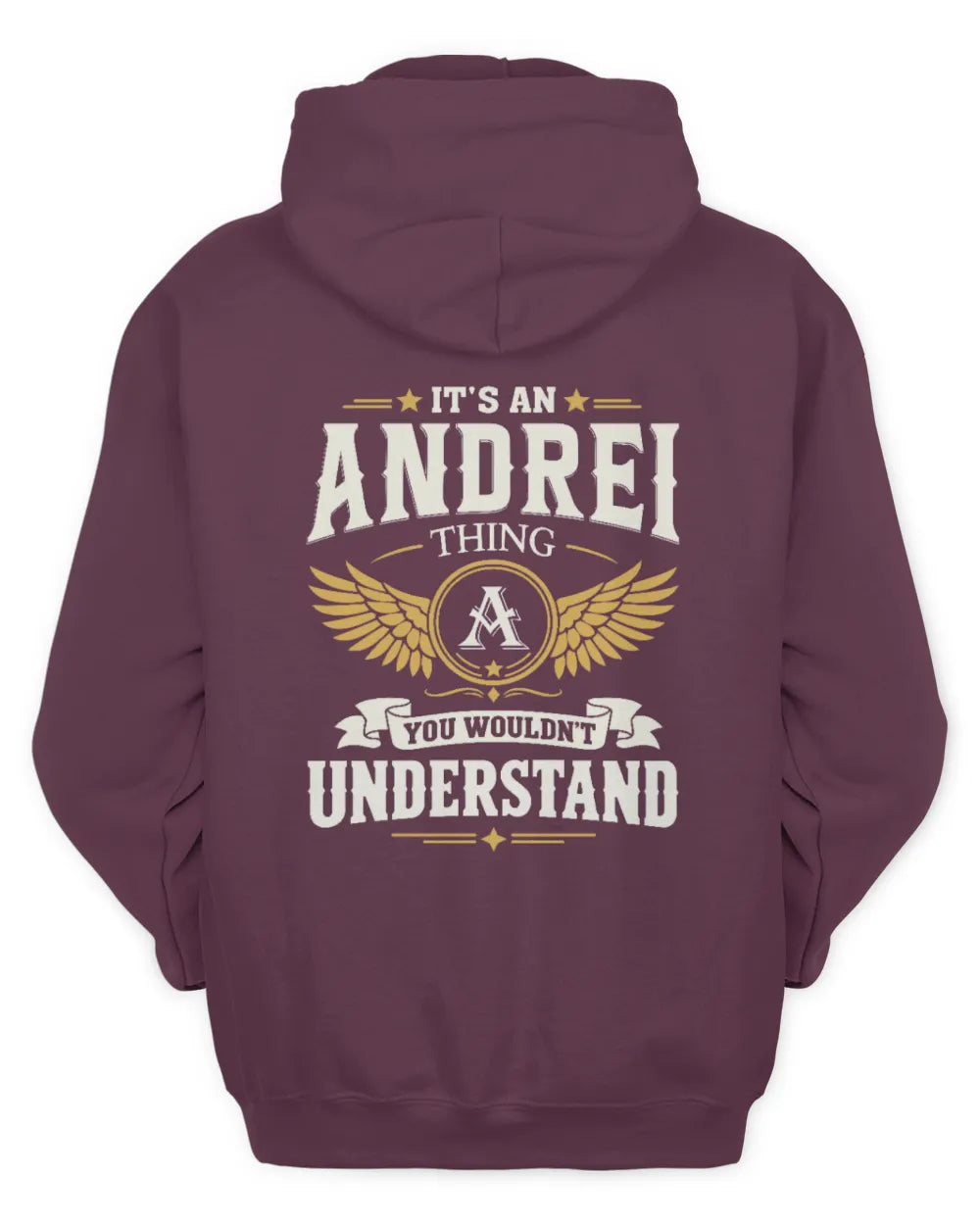 ANDREI KT06-M008 It’s a [NAME] Thing – You Wouldn’t Understand | Personalized Vintage T-Shirt - Unisex Hoodie - Maroon