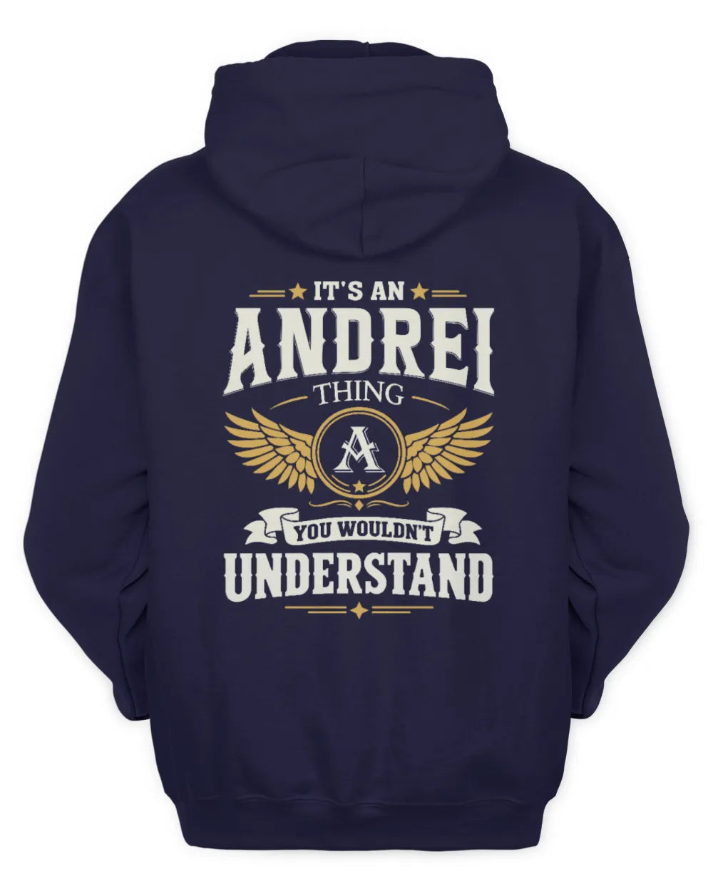 ANDREI KT06-M008 It’s a [NAME] Thing – You Wouldn’t Understand | Personalized Vintage T-Shirt - Unisex Hoodie - Navy