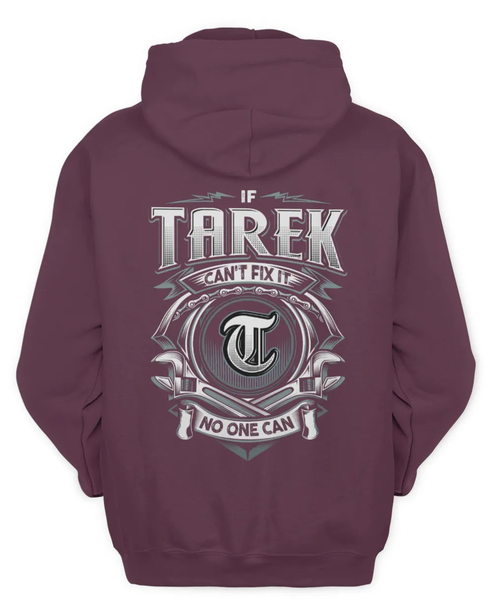 TAREK AP81-K4-626 - Personalized Ahmed Quote Apparel “If Ahmed Can't Fix It, No One Can” - Unisex Hoodie - Maroon