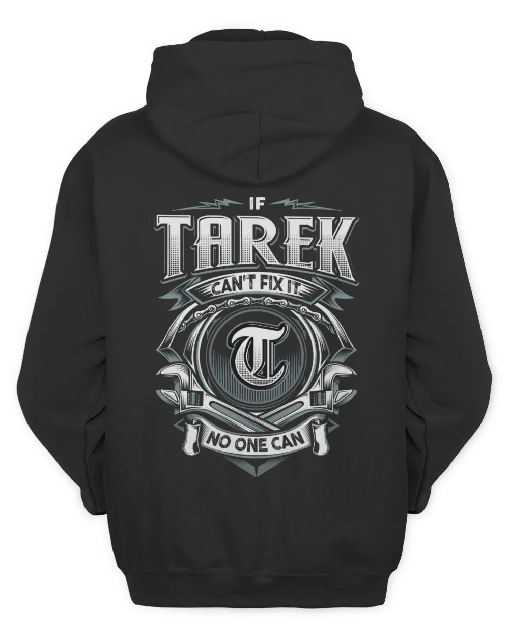 TAREK AP81-K4-626 - Personalized Ahmed Quote Apparel “If Ahmed Can't Fix It, No One Can” - Unisex Hoodie - Black
