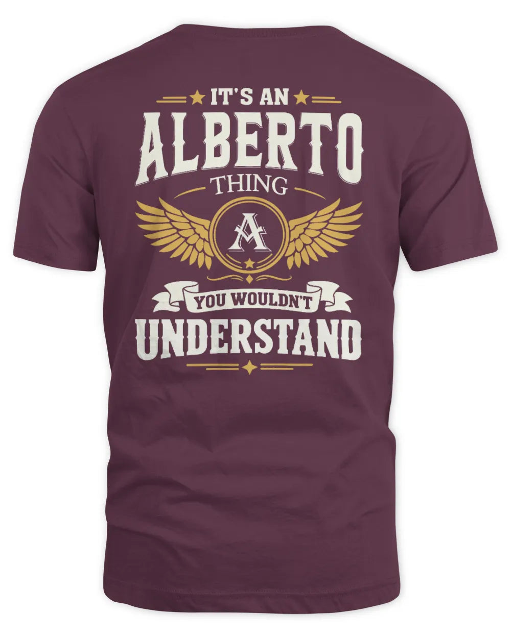 ALBERTO KT06-M008 It’s a [NAME] Thing – You Wouldn’t Understand | Personalized Vintage T-Shirt - Unisex Standard T-Shirt - Maroon