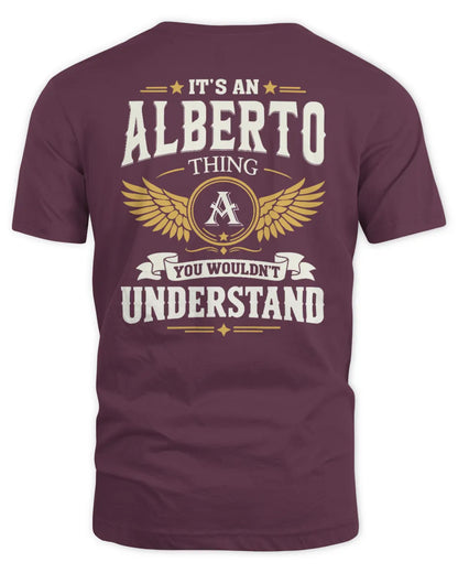 ALBERTO KT06-M008 It’s a [NAME] Thing – You Wouldn’t Understand | Personalized Vintage T-Shirt - Unisex Standard T-Shirt - Maroon