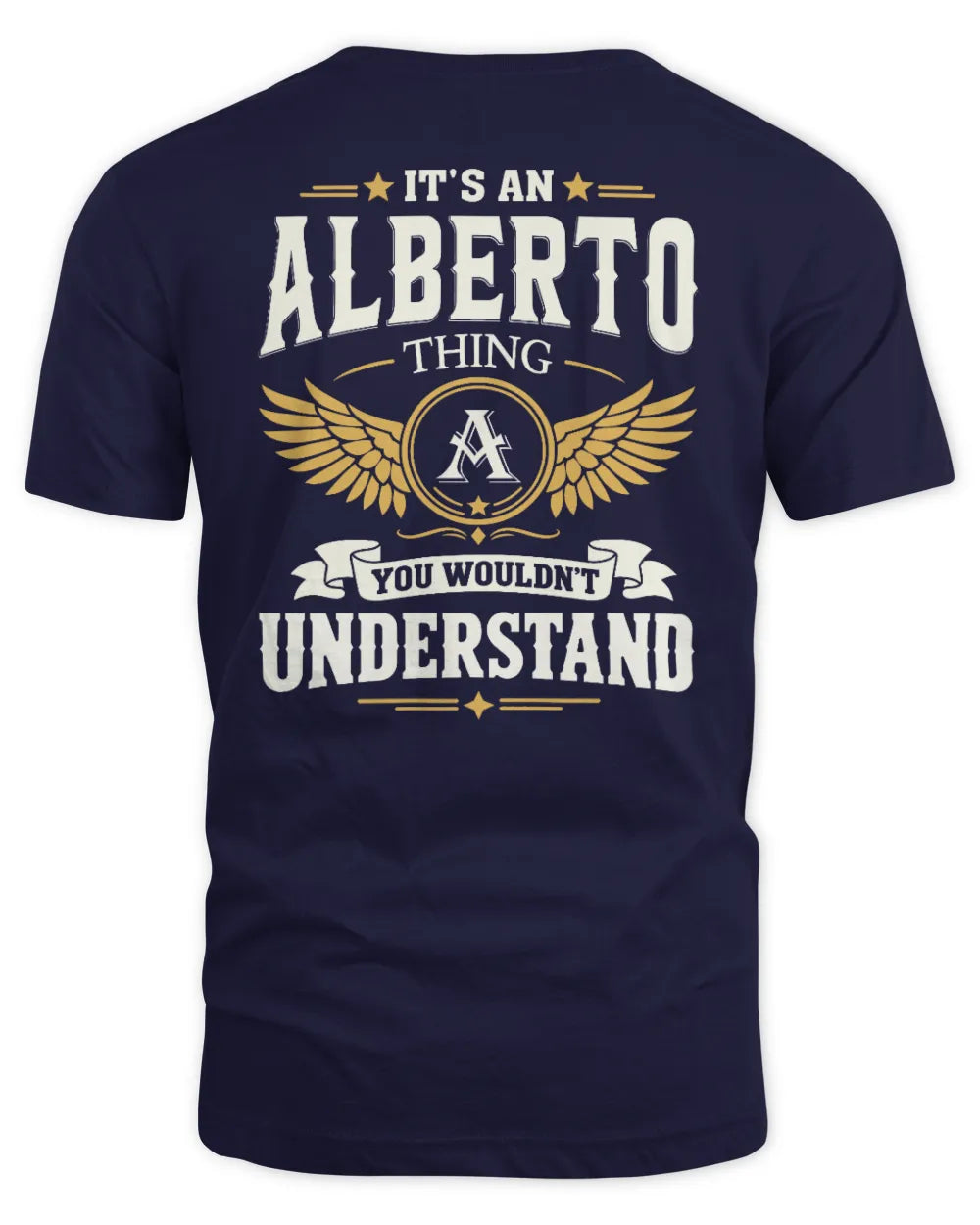 ALBERTO KT06-M008 It’s a [NAME] Thing – You Wouldn’t Understand | Personalized Vintage T-Shirt - Unisex Standard T-Shirt - Navy
