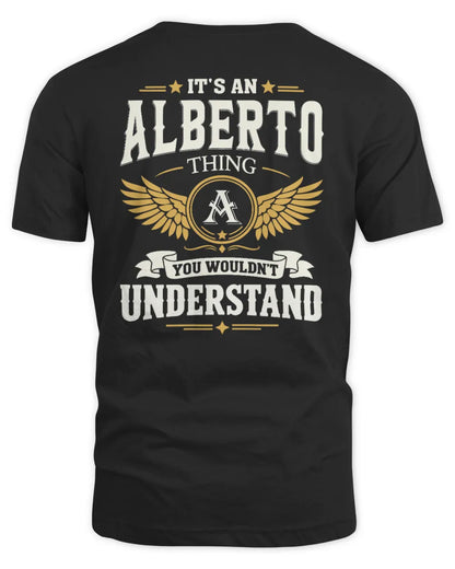 ALBERTO KT06-M008 It’s a [NAME] Thing – You Wouldn’t Understand | Personalized Vintage T-Shirt - Unisex Standard T-Shirt - Black