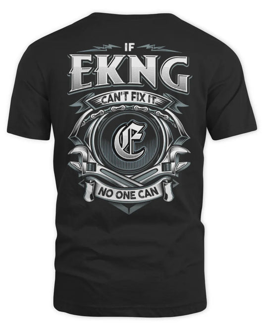 EKNG AP81-K4-626 - Personalized Ahmed Quote Apparel “If Ahmed Can't Fix It, No One Can” - Unisex Standard T-Shirt - Black