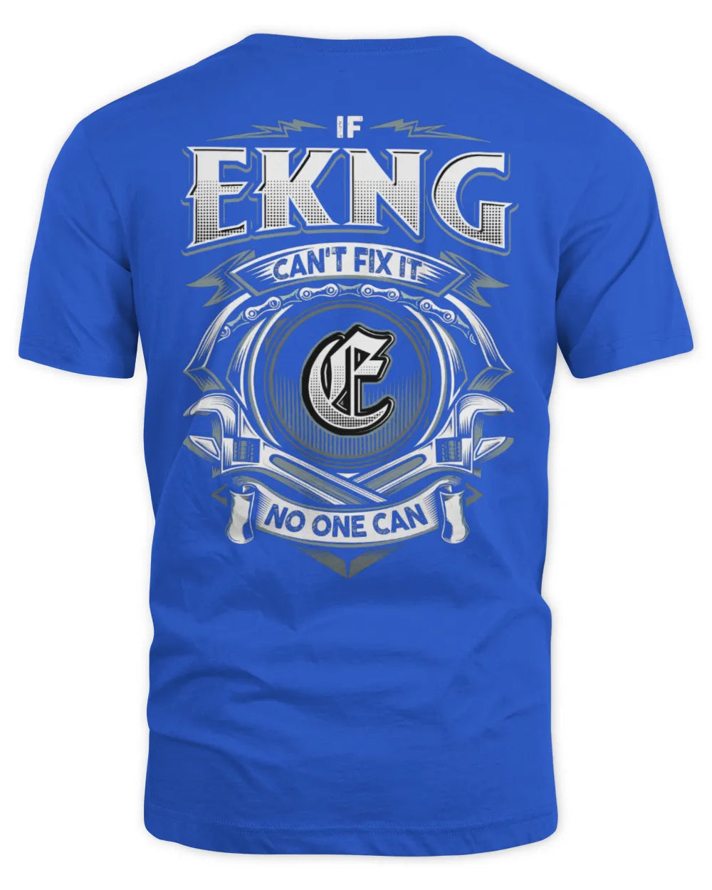 EKNG AP81-K4-626 - Personalized Ahmed Quote Apparel “If Ahmed Can't Fix It, No One Can” - Unisex Standard T-Shirt - Royal