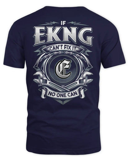EKNG AP81-K4-626 - Personalized Ahmed Quote Apparel “If Ahmed Can't Fix It, No One Can” - Unisex Standard T-Shirt - Navy
