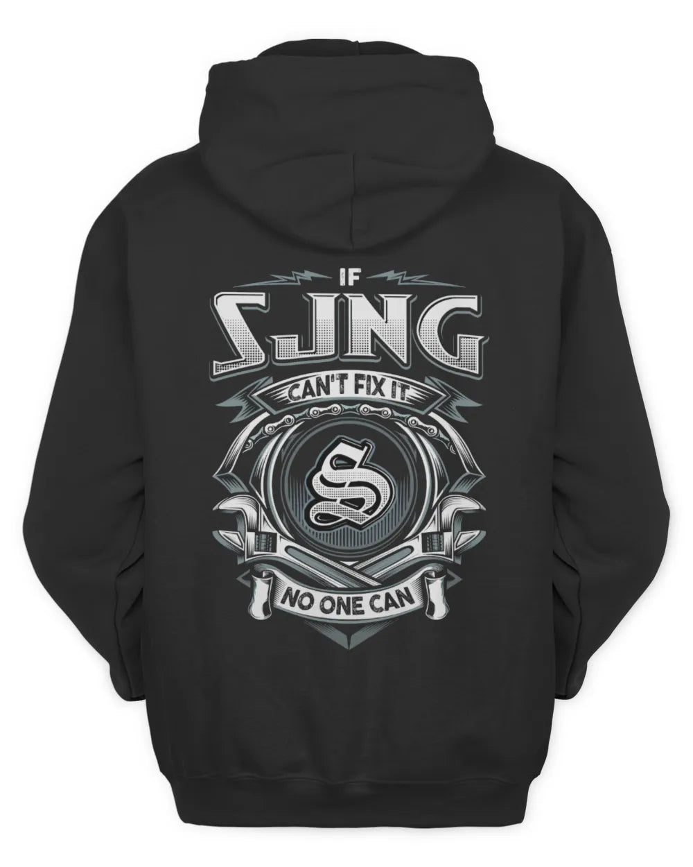 SJNG AP81-K4-626 - Personalized Ahmed Quote Apparel “If Ahmed Can't Fix It, No One Can” - Unisex Hoodie - Black