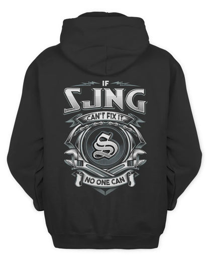 SJNG AP81-K4-626 - Personalized Ahmed Quote Apparel “If Ahmed Can't Fix It, No One Can” - Unisex Hoodie - Black