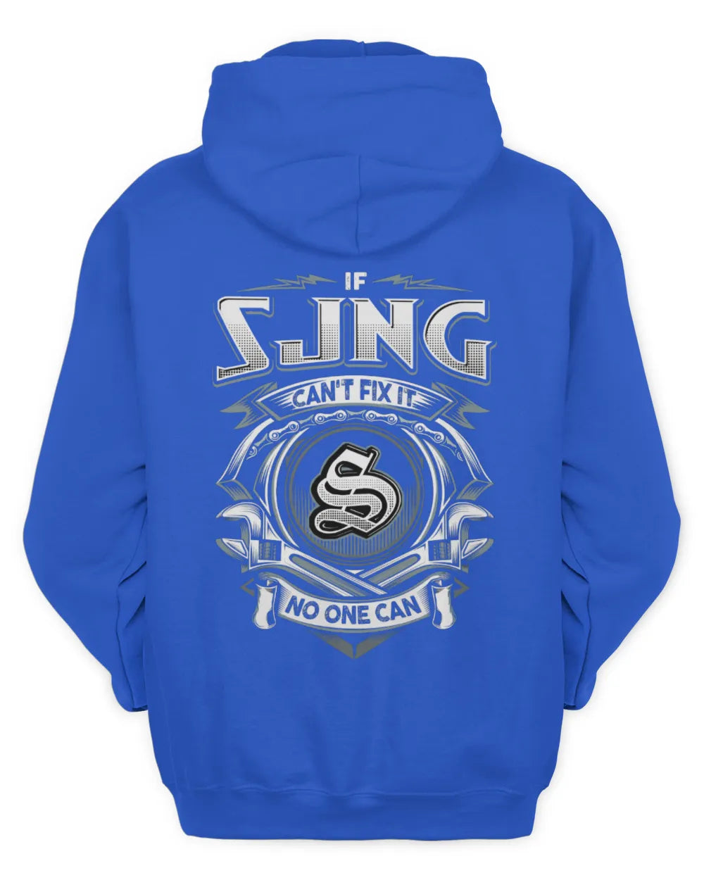 SJNG AP81-K4-626 - Personalized Ahmed Quote Apparel “If Ahmed Can't Fix It, No One Can” - Unisex Hoodie - Royal
