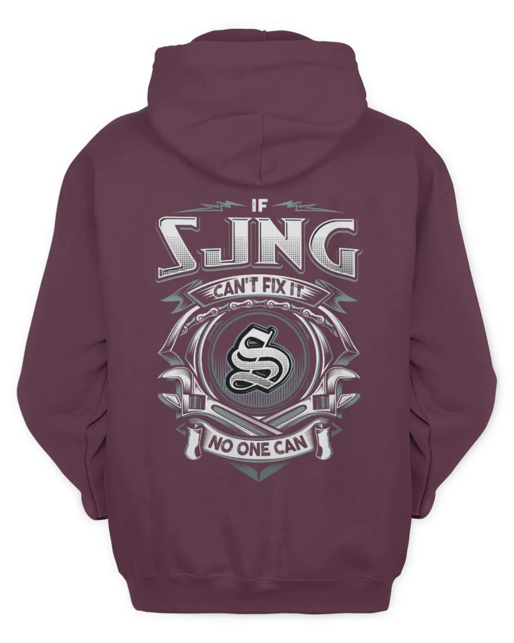 SJNG AP81-K4-626 - Personalized Ahmed Quote Apparel “If Ahmed Can't Fix It, No One Can” - Unisex Hoodie - Maroon