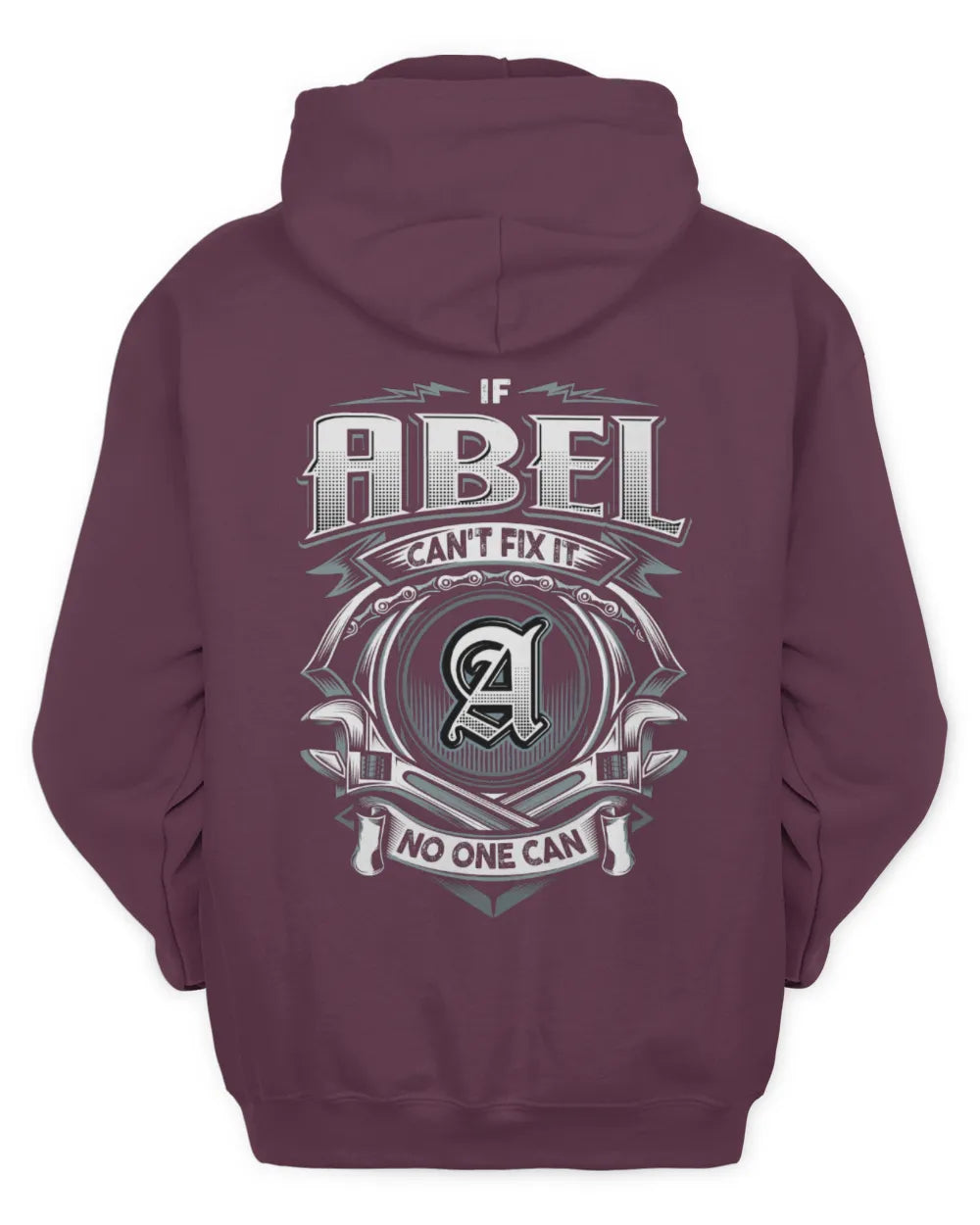 ABEL AP81-K4-626 - Personalized Ahmed Quote Apparel “If Ahmed Can't Fix It, No One Can” - Unisex Hoodie - Maroon