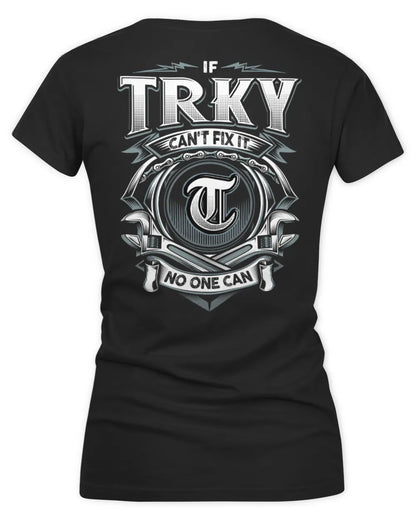 TRKY AP81-K4-626 - Personalized Ahmed Quote Apparel “If Ahmed Can't Fix It, No One Can” - Women's V-Neck T-Shirt - Black