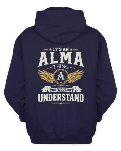 ALMA KT06-M008 It’s a [NAME] Thing – You Wouldn’t Understand | Personalized Vintage T-Shirt - Unisex Hoodie - Navy