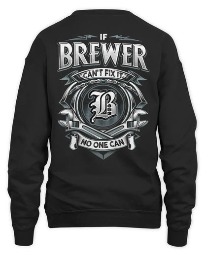 BREWER AP81-K4-626 - Personalized Ahmed Quote Apparel “If Ahmed Can't Fix It, No One Can” - Unisex Sweatshirt - Black