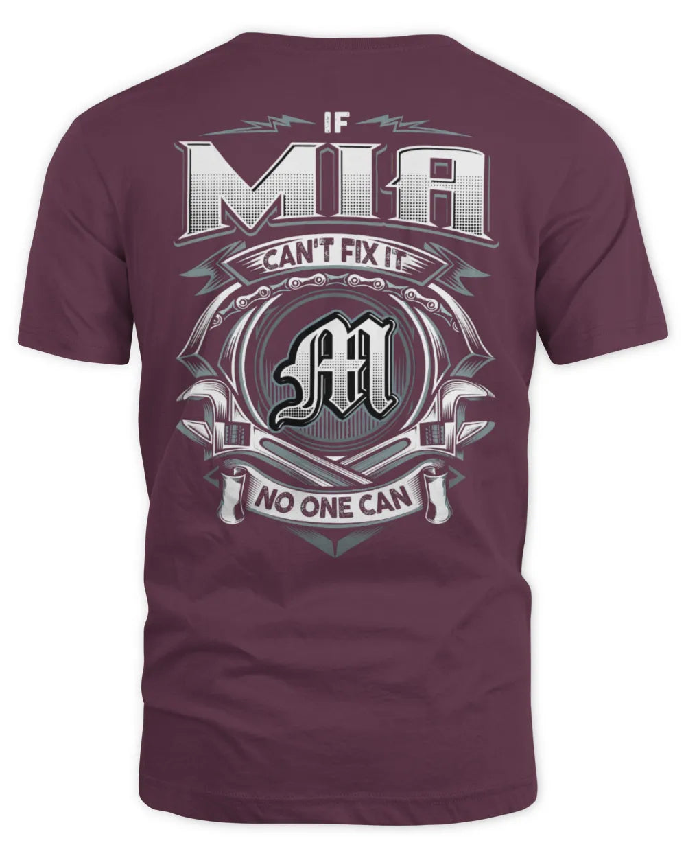 MIA AP81-K4-626 - Personalized Ahmed Quote Apparel “If Ahmed Can't Fix It, No One Can” - Unisex Standard T-Shirt - Maroon