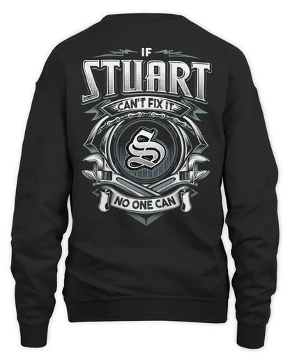 STUART AP81-K4-626 - Personalized Ahmed Quote Apparel “If Ahmed Can't Fix It, No One Can” - Unisex Sweatshirt - Black