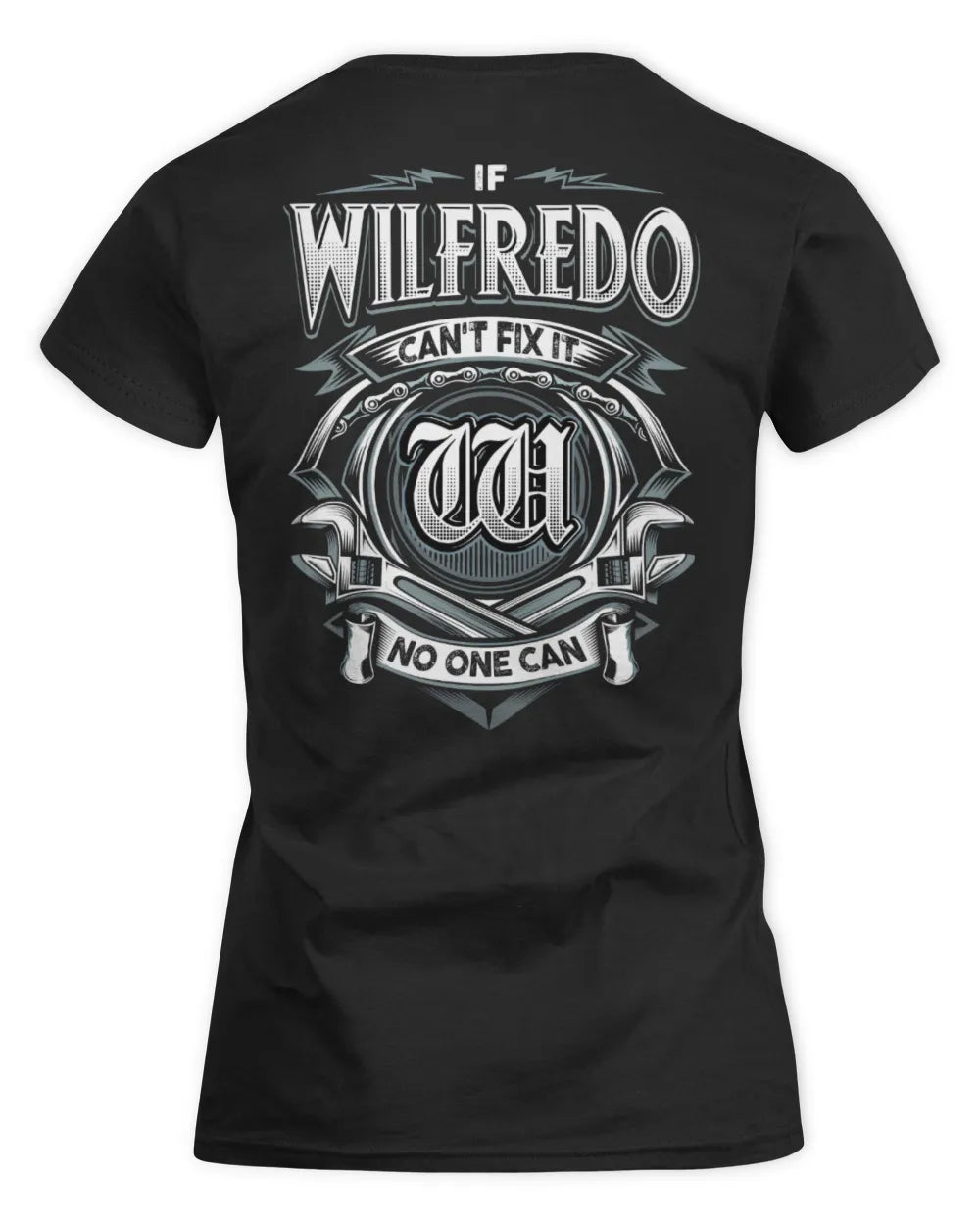 WILFREDO AP81-K4-626 - Personalized Ahmed Quote Apparel “If Ahmed Can't Fix It, No One Can” - Women's Standard T-Shirt - Black