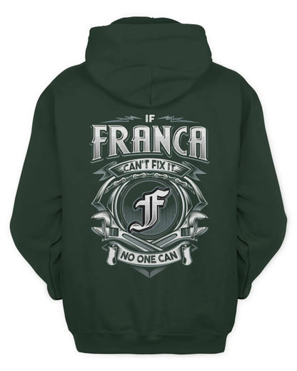 FRANCA AP81-K4-626 - Personalized Ahmed Quote Apparel “If Ahmed Can't Fix It, No One Can” - Unisex Hoodie - Forest Green