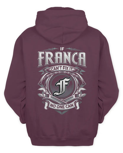 FRANCA AP81-K4-626 - Personalized Ahmed Quote Apparel “If Ahmed Can't Fix It, No One Can” - Unisex Hoodie - Maroon