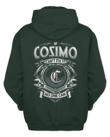 COSIMO AP81-K4-626 - Personalized Ahmed Quote Apparel “If Ahmed Can't Fix It, No One Can” - Unisex Hoodie - Forest Green