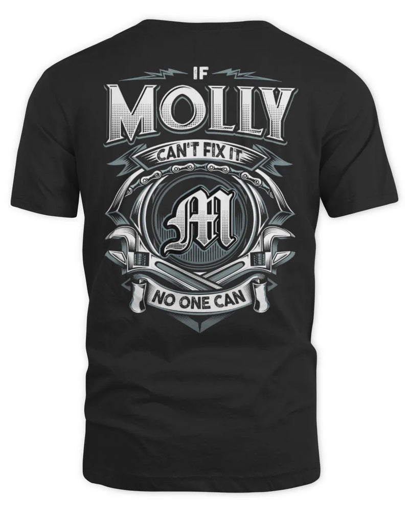 MOLLY AP81-K4-626 - Personalized Ahmed Quote Apparel “If Ahmed Can't Fix It, No One Can” - Unisex Standard T-Shirt - Black