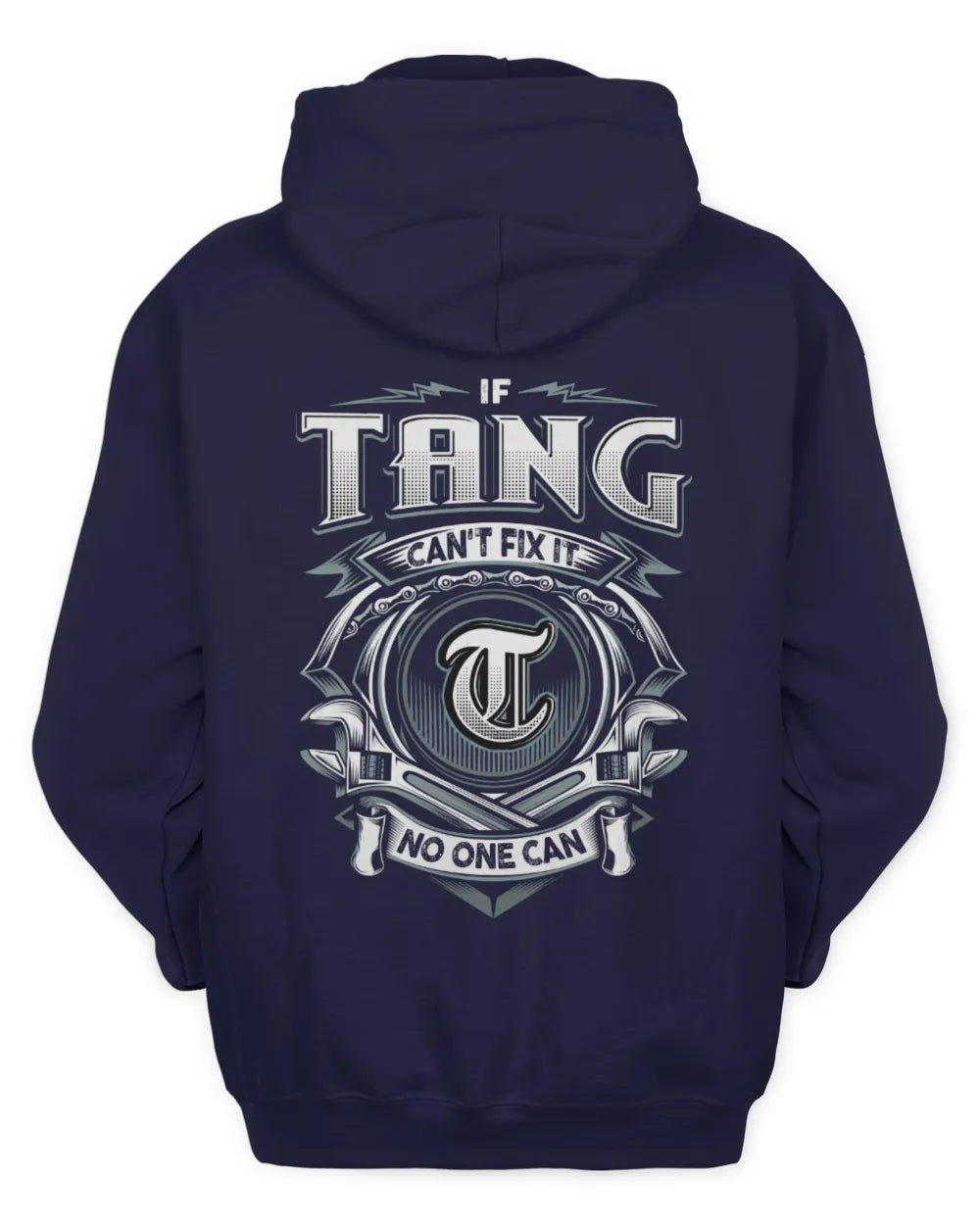 TANG AP81-K4-626 - Personalized Ahmed Quote Apparel “If Ahmed Can't Fix It, No One Can” - Unisex Hoodie - Navy
