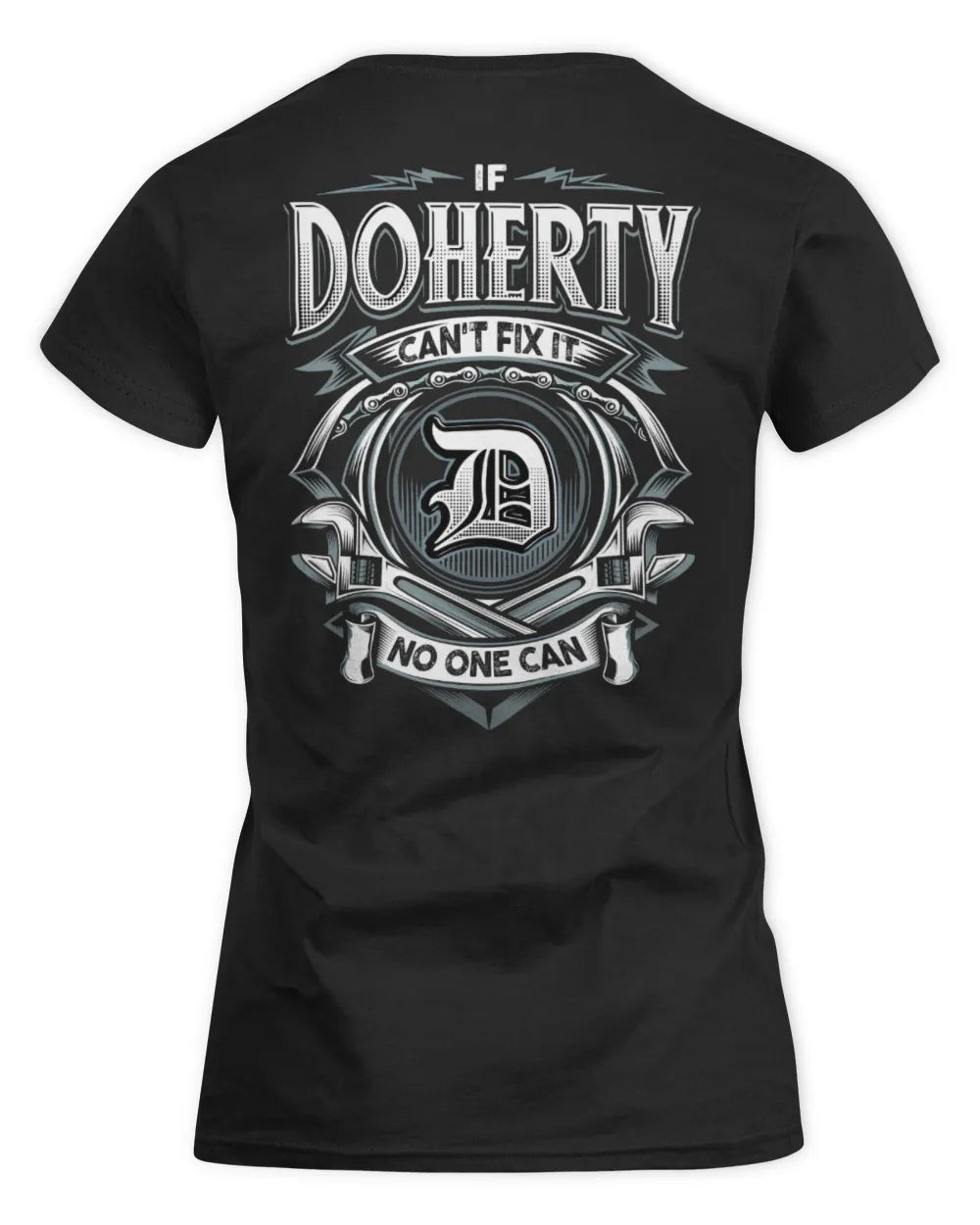 DOHERTY AP81-K4-626 - Personalized Ahmed Quote Apparel “If Ahmed Can't Fix It, No One Can” - Women's Standard T-Shirt - Black