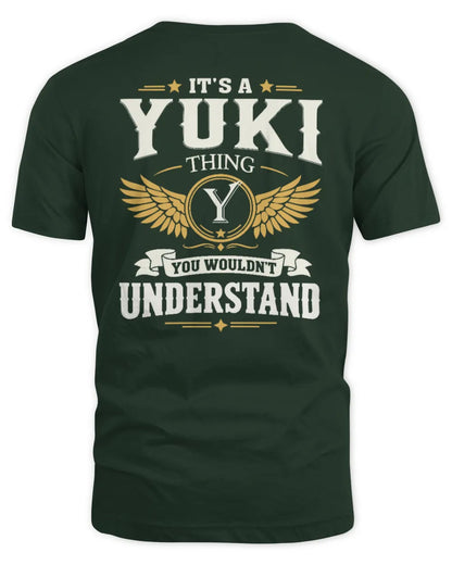 YUKI KT06-M008 It’s a [NAME] Thing – You Wouldn’t Understand | Personalized Vintage T-Shirt - Unisex Standard T-Shirt - Forest Green