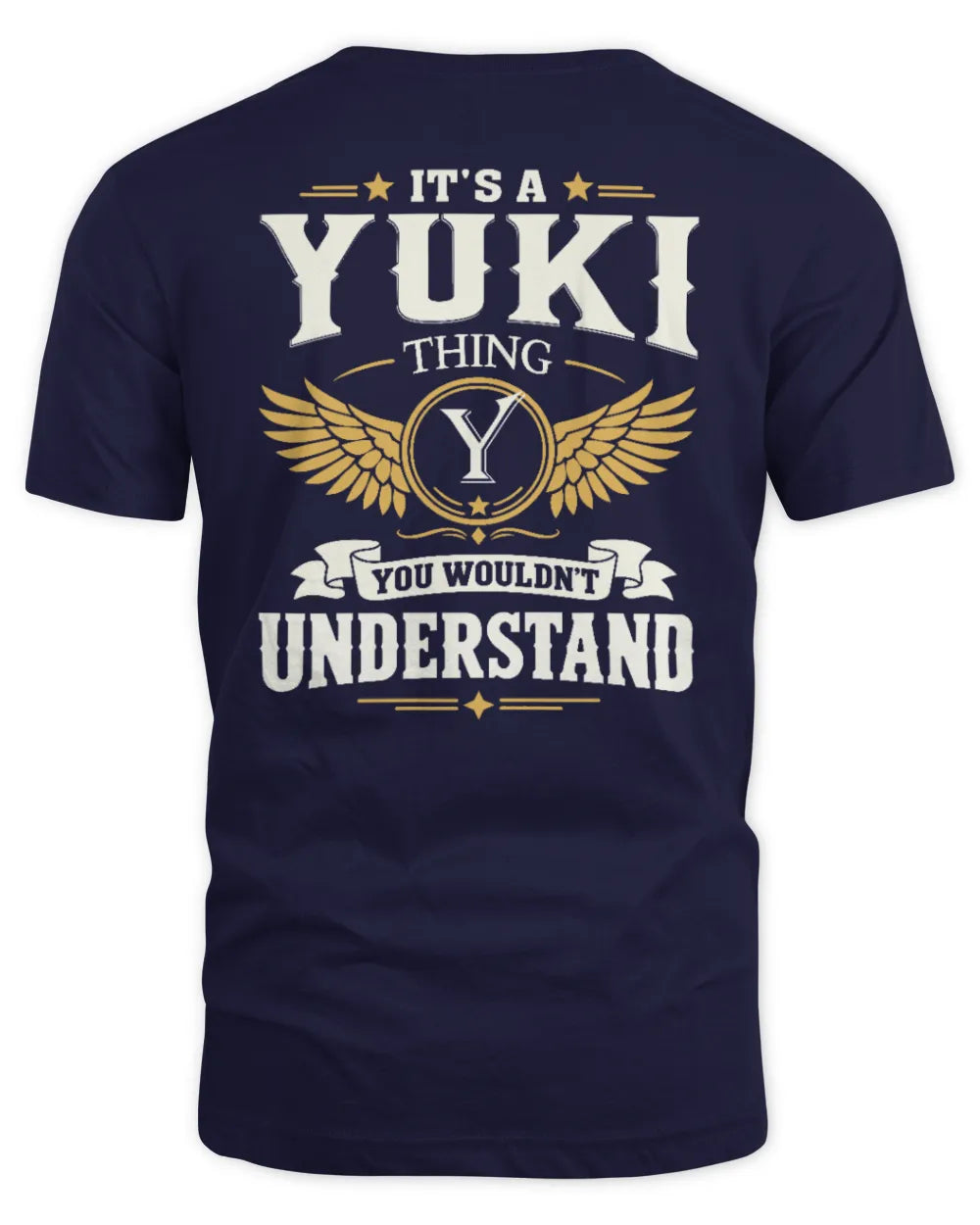 YUKI KT06-M008 It’s a [NAME] Thing – You Wouldn’t Understand | Personalized Vintage T-Shirt - Unisex Standard T-Shirt - Navy