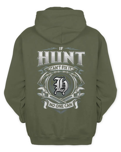 HUNT AP81-K4-626 - Personalized Ahmed Quote Apparel “If Ahmed Can't Fix It, No One Can” - Unisex Hoodie - Military Green