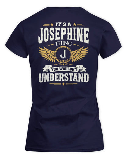 JOSEPHINE KT06-M008 It’s a [NAME] Thing – You Wouldn’t Understand | Personalized Vintage T-Shirt - Women's Standard T-Shirt - Navy