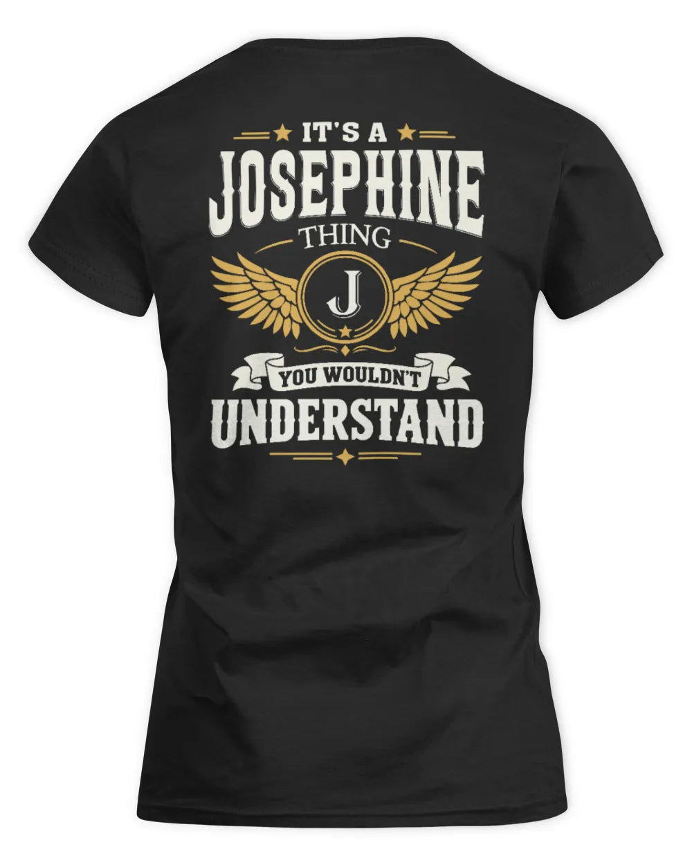 JOSEPHINE KT06-M008 It’s a [NAME] Thing – You Wouldn’t Understand | Personalized Vintage T-Shirt - Women's Standard T-Shirt - Black