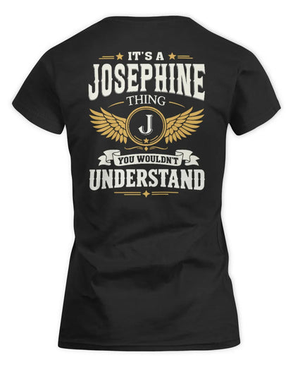JOSEPHINE KT06-M008 It’s a [NAME] Thing – You Wouldn’t Understand | Personalized Vintage T-Shirt - Women's Standard T-Shirt - Black