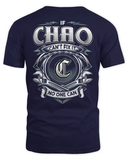 CHAO AP81-K4-626 - Personalized Ahmed Quote Apparel “If Ahmed Can't Fix It, No One Can” - Unisex Standard T-Shirt - Navy