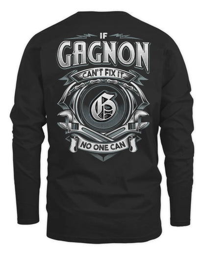 GAGNON AP81-K4-626 - Personalized Ahmed Quote Apparel “If Ahmed Can't Fix It, No One Can” - Men's Long Sleeved T-Shirt - Black