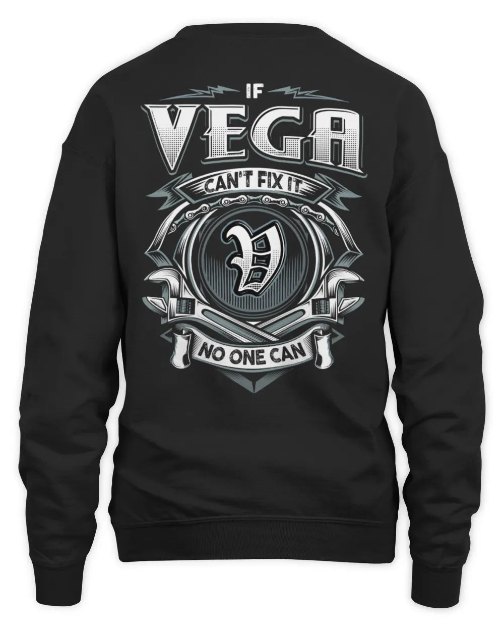 VEGA AP81-K4-626 - Personalized Ahmed Quote Apparel “If Ahmed Can't Fix It, No One Can” - Unisex Sweatshirt - Black