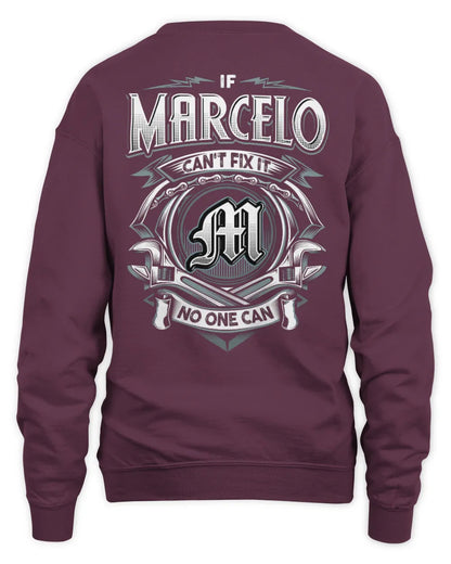 MARCELO AP81-K4-626 - Personalized Ahmed Quote Apparel “If Ahmed Can't Fix It, No One Can” - Unisex Sweatshirt - Maroon