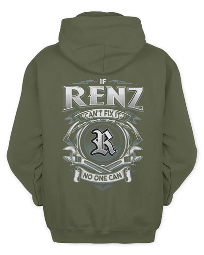 RENZ AP81-K4-626 - Personalized Ahmed Quote Apparel “If Ahmed Can't Fix It, No One Can” - Unisex Hoodie - Military Green