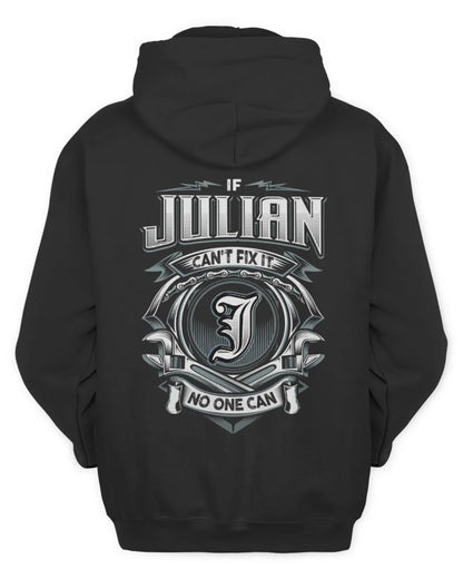 JULIAN AP81-K4-626 - Personalized Ahmed Quote Apparel “If Ahmed Can't Fix It, No One Can” - Unisex Hoodie - Black