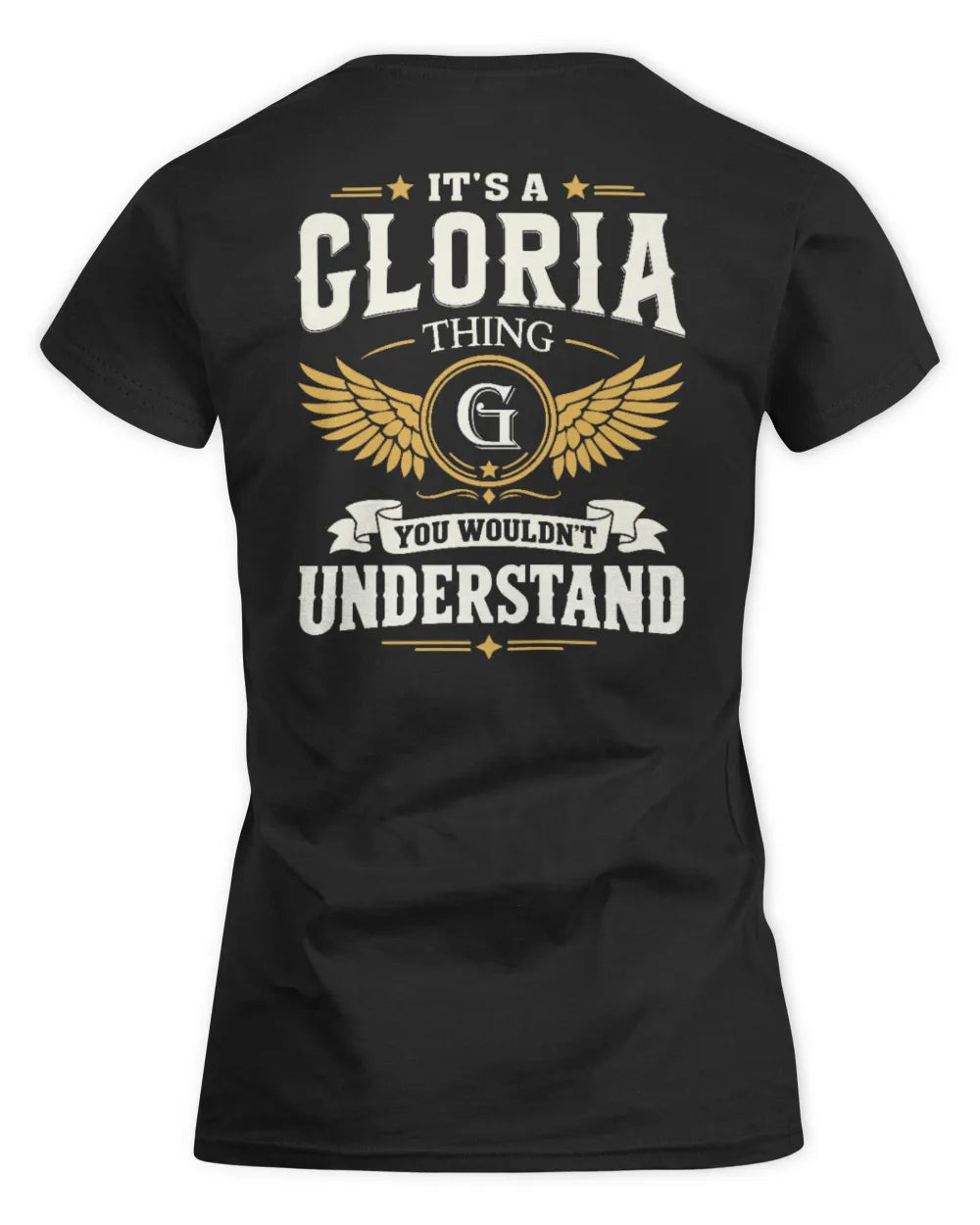 GLORIA KT06-M008 It’s a [NAME] Thing – You Wouldn’t Understand | Personalized Vintage T-Shirt - Women's Standard T-Shirt - Black