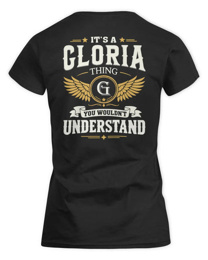 GLORIA KT06-M008 It’s a [NAME] Thing – You Wouldn’t Understand | Personalized Vintage T-Shirt - Women's Standard T-Shirt - Black